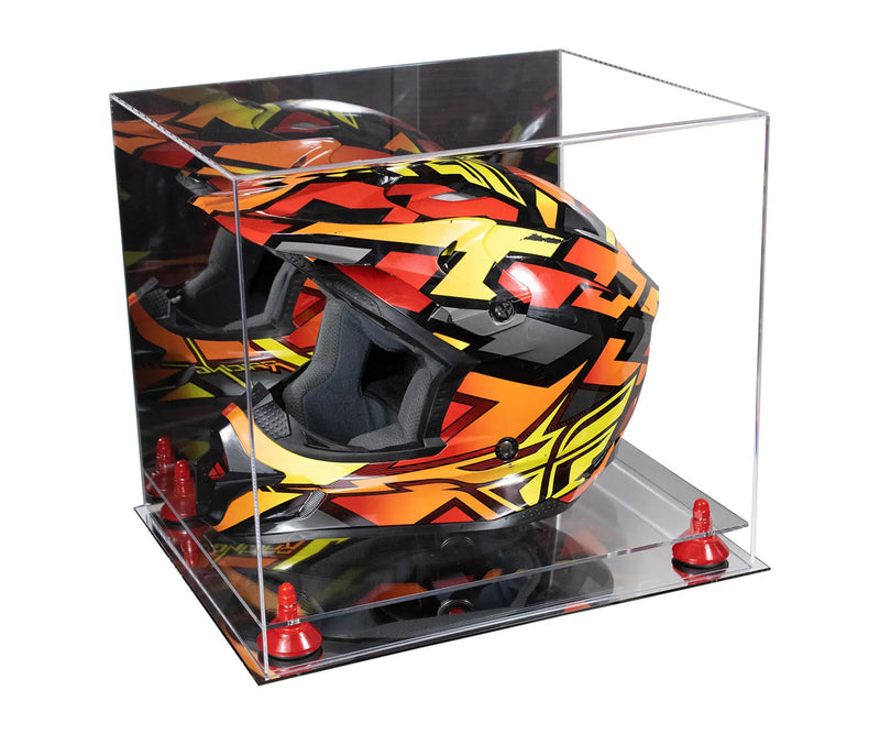 motorcycle Nascar or Motocross Racing Helmet Display Case for sale at better display cases