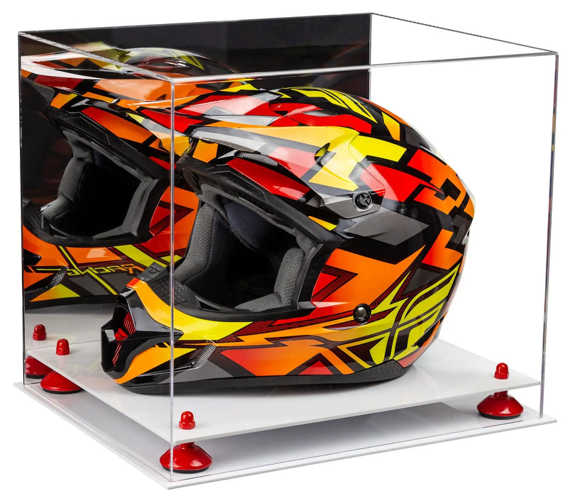 motorcycle Nascar or Motocross Racing Helmet Display Case for sale at better display cases