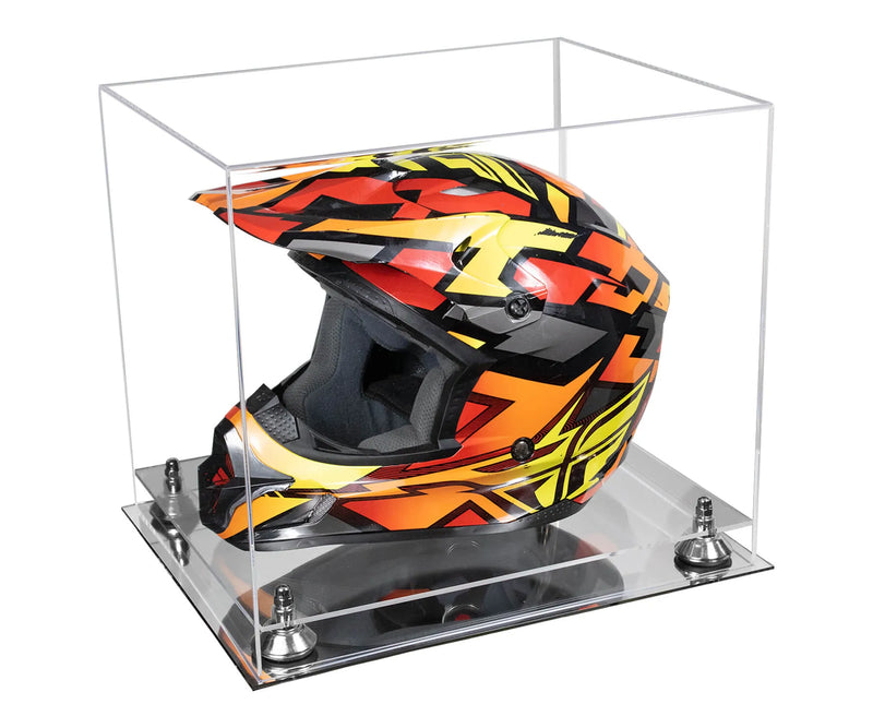 motorcycle Nascar or Motocross Racing Helmet Display Case for sale at better display cases