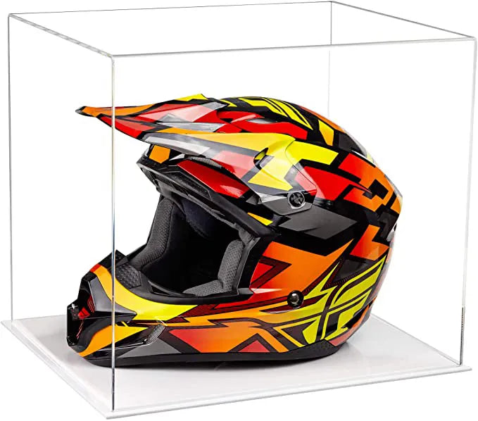 motorcycle Nascar or Motocross Racing Helmet Display Case for sale at better display cases