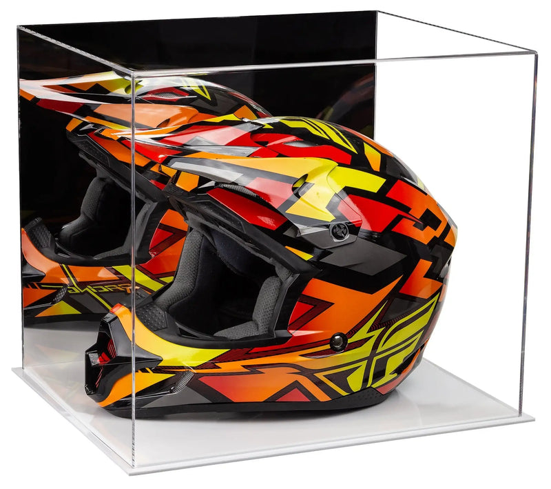 motorcycle Nascar or Motocross Racing Helmet Display Case for sale at better display cases