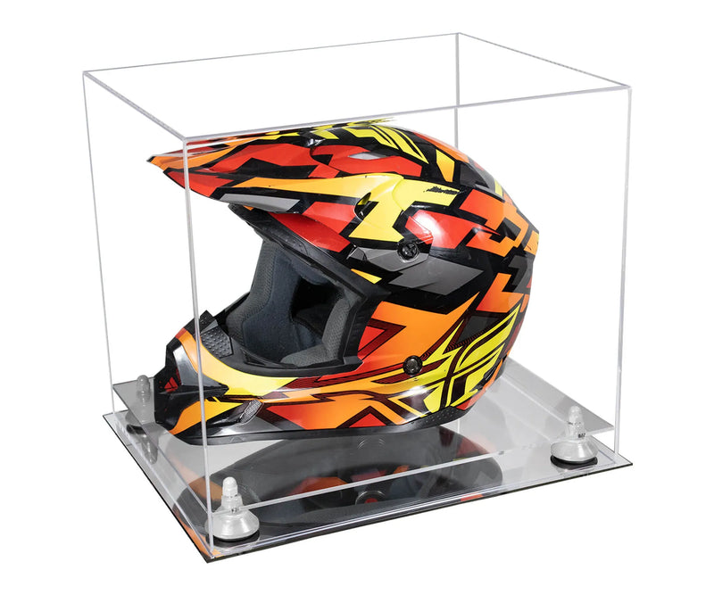 motorcycle Nascar or Motocross Racing Helmet Display Case for sale at better display cases