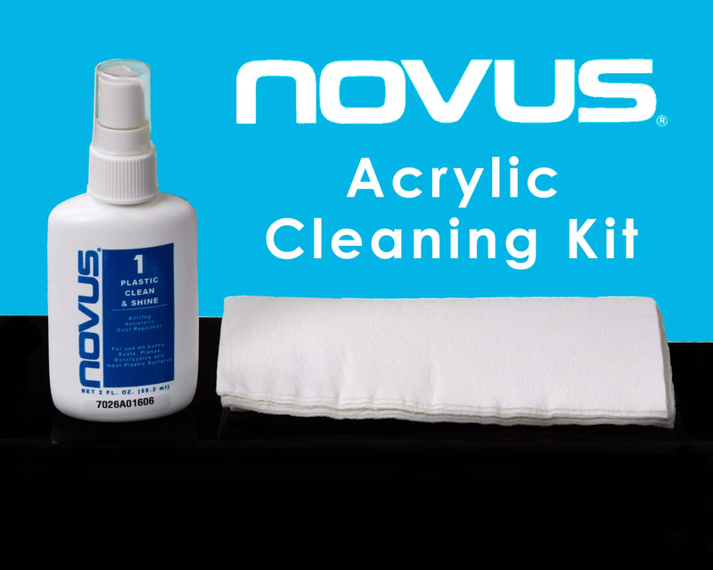 Novus acrylic cleaning kit for sale on better display cases