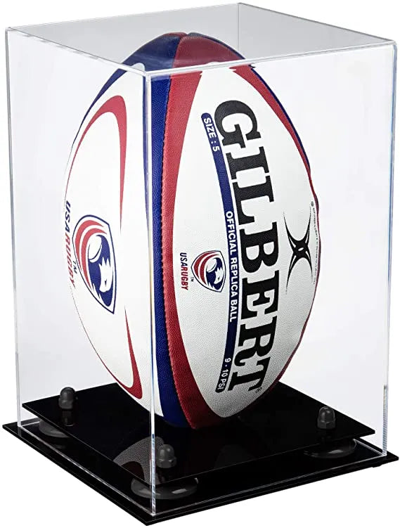 rugby ball display case for sale on Better Display Cases