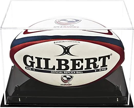 rugby ball display case for sale on Better Display Cases