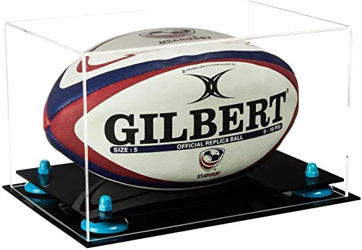 rugby ball display case for sale on Better Display Cases