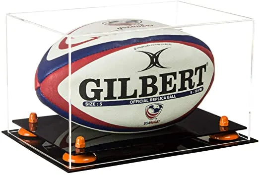 rugby ball display case for sale on Better Display Cases