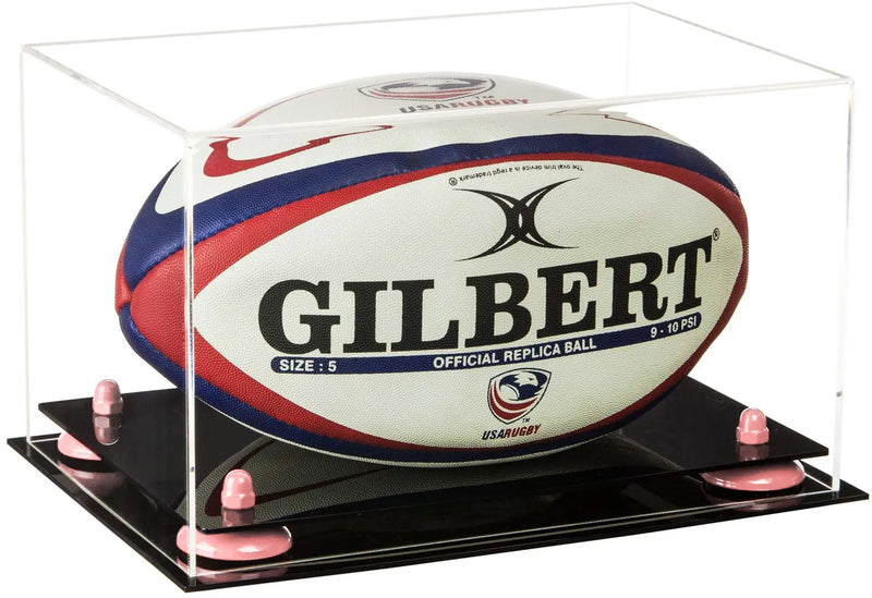 rugby ball display case for sale on Better Display Cases