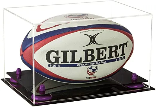 rugby ball display case for sale on Better Display Cases