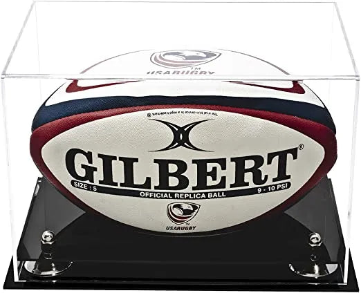 rugby ball display case for sale on Better Display Cases