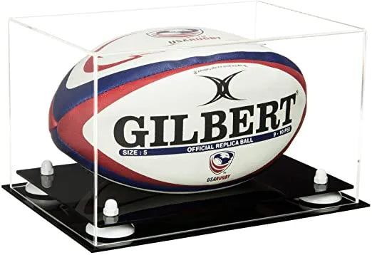 rugby ball display case for sale on Better Display Cases