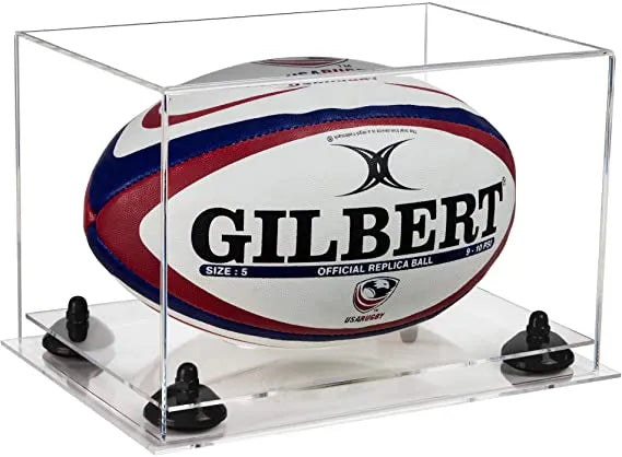 rugby ball display case for sale on Better Display Cases