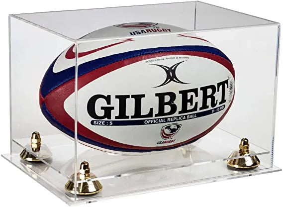 rugby ball display case for sale on Better Display Cases