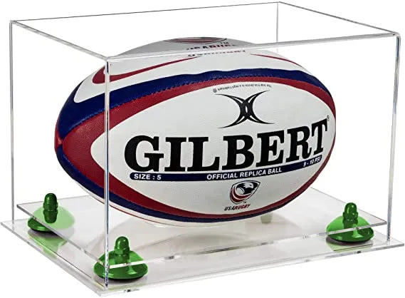 rugby ball display case for sale on Better Display Cases