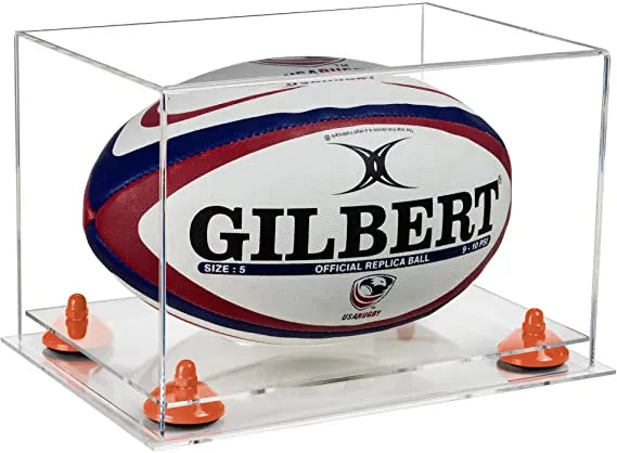 rugby ball display case for sale on Better Display Cases