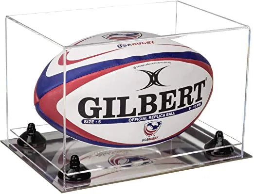 rugby ball display case for sale on Better Display Cases