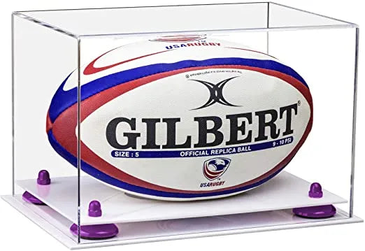 full size football rugby case for sale on Better Display Cases