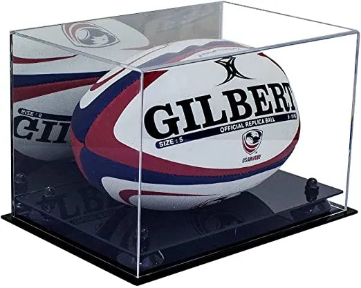 rugby ball display case for sale on Better Display Cases