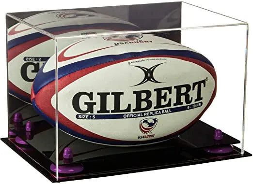 rugby ball display case for sale on Better Display Cases