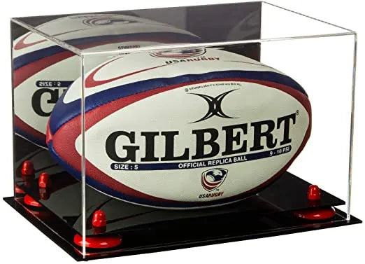 rugby ball display case for sale on Better Display Cases