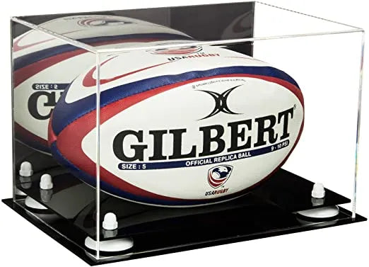 rugby ball display case for sale on Better Display Cases