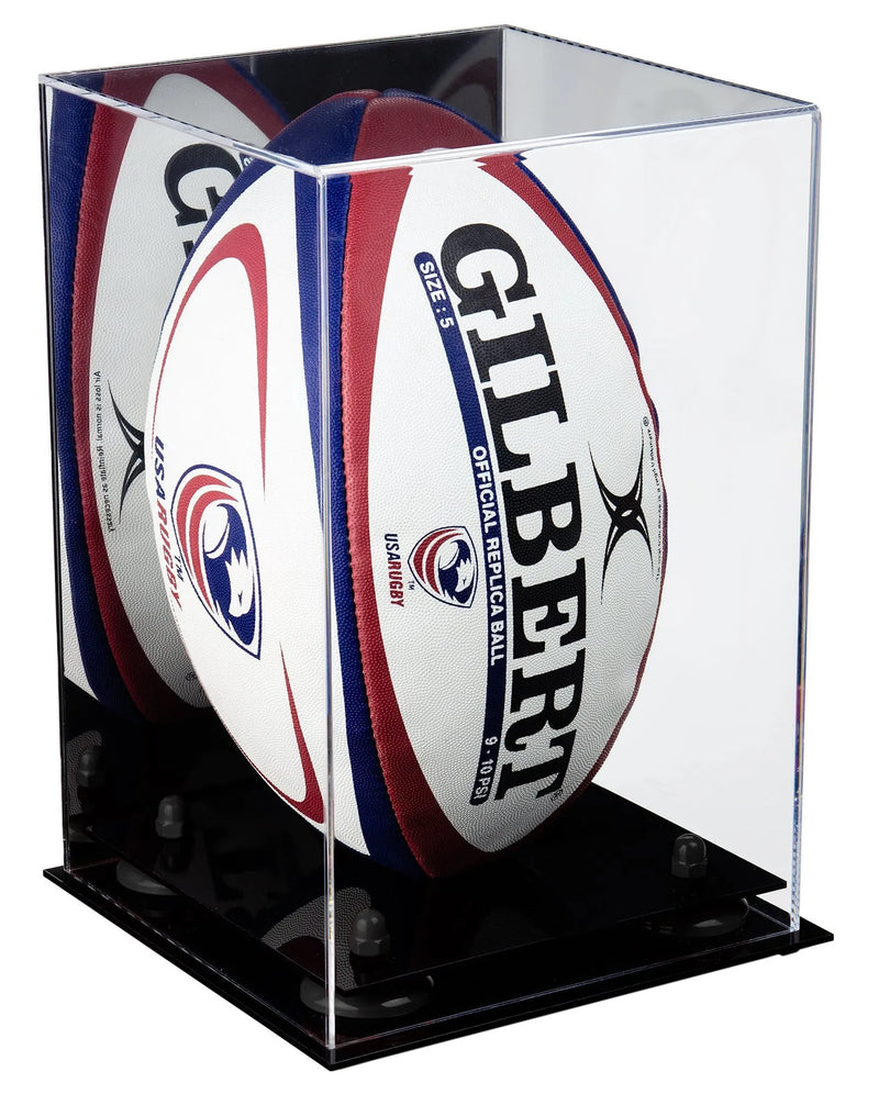 rugby ball display case for sale on Better Display Cases