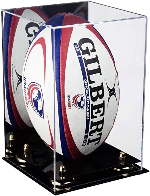 rugby ball display case for sale on Better Display Cases