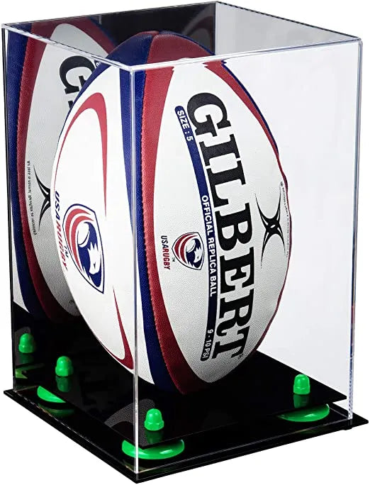 rugby ball display case for sale on Better Display Cases