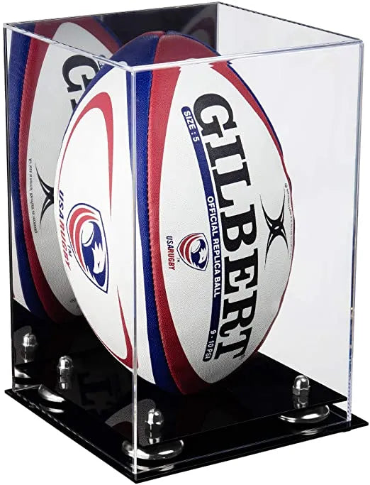 rugby ball display case for sale on Better Display Cases