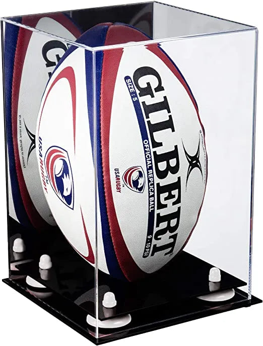 rugby ball display case for sale on Better Display Cases