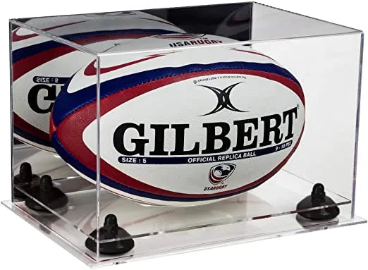 rugby ball display case for sale on Better Display Cases