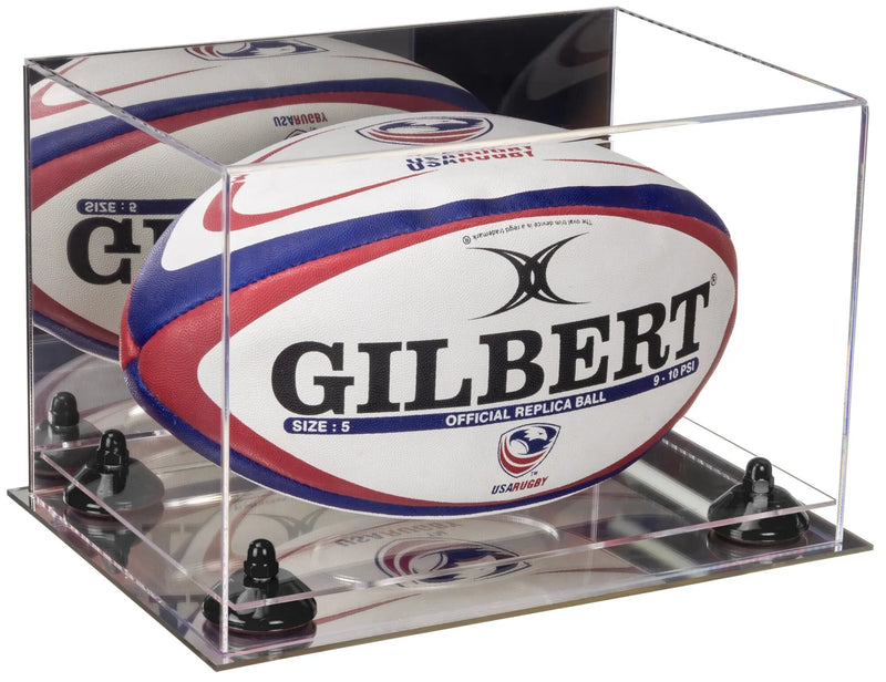 rugby ball display case for sale on Better Display Cases