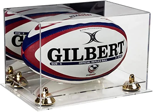 rugby ball display case for sale on Better Display Cases