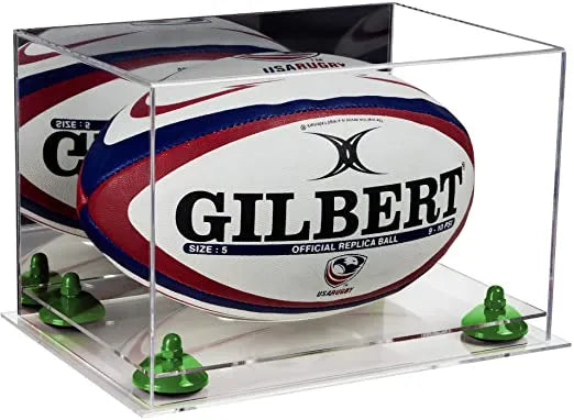 rugby ball display case for sale on Better Display Cases