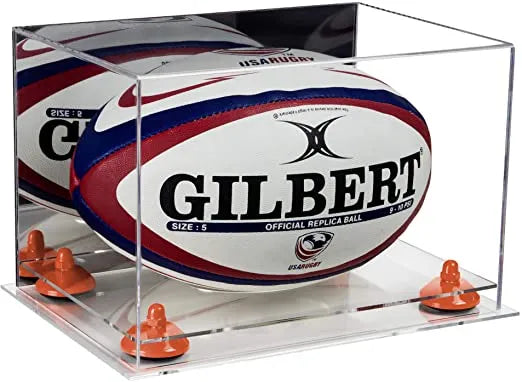 rugby ball display case for sale on Better Display Cases