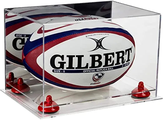 rugby display case for sale on Better Display Cases