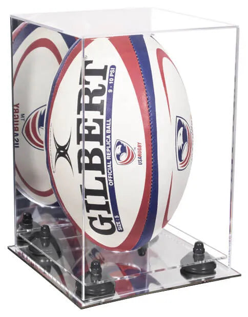 rugby ball display case for sale on Better Display Cases