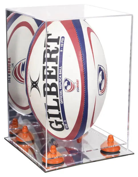 rugby ball display case for sale on Better Display Cases