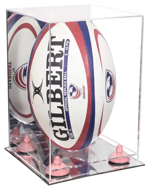 rugby ball display case for sale on Better Display Cases