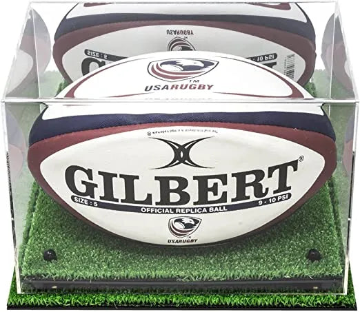 rugby ball display case for sale on Better Display Cases