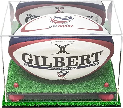 rugby display case for sale on Better Display Cases