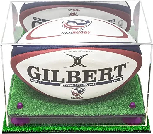 rugby display case for sale on Better Display Cases