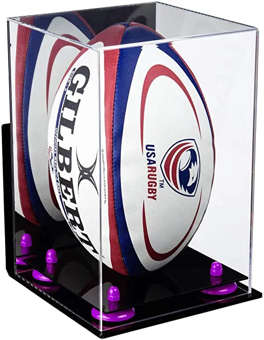 rugby ball display case for sale on Better Display Cases