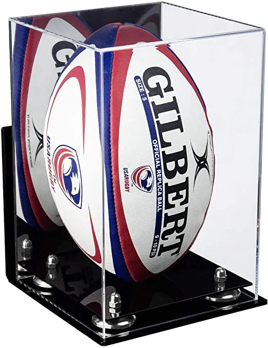 rugby ball display case for sale on Better Display Cases