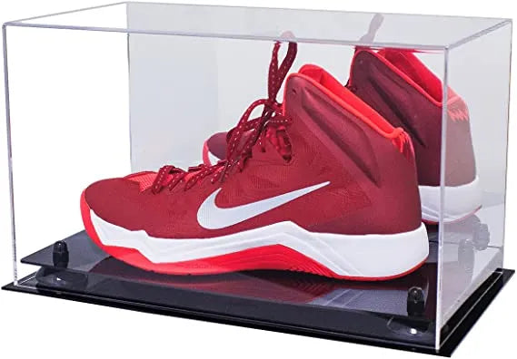 single shoe display case for football, soccer, basketball for sale on Better Display Cases