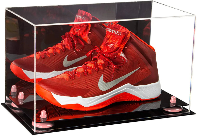 single shoe display case for football, soccer, basketball for sale on Better Display Cases