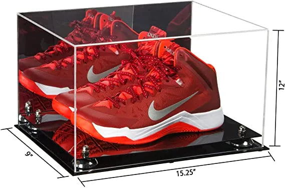 single shoe display case for football, soccer, basketball for sale on Better Display Cases