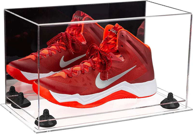 single shoe display case for football, soccer, basketball for sale on Better Display Cases