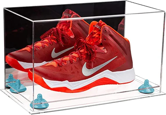 single shoe display case for football, soccer, basketball for sale on Better Display Cases