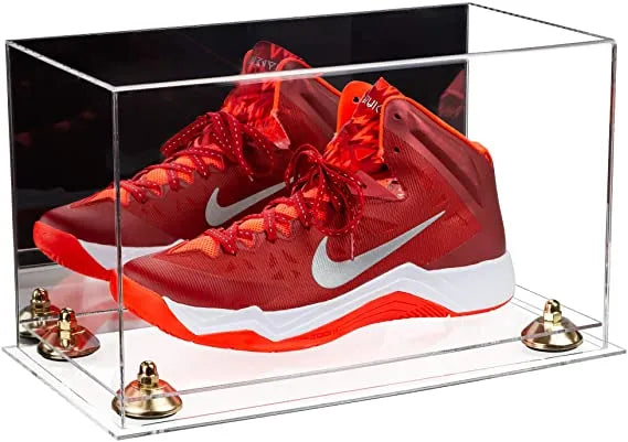 single shoe display case for football, soccer, basketball for sale on Better Display Cases